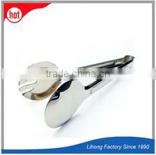 Heat Resistant Kitchen Accessories 9'' Stainless Steel Barbecue BBQ Clip, Food Tong, Salad Tongs thumbnail-1