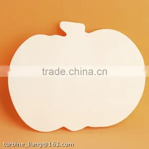 Unfinished Wood Pumpkin Cutout for Halloween Decoration thumbnail-1