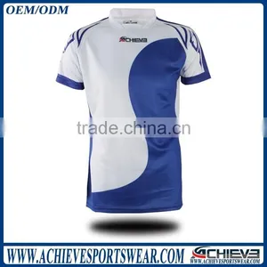 Full Sublimated Men Rugby Training t Shirts Professional Sports Rugby Uniforms thumbnail-3