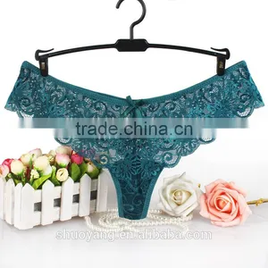Factory Direct Sales S-XL Size Women Sexy Lace Underwear Briefs Panties Thongs G-string Pant thumbnail-5