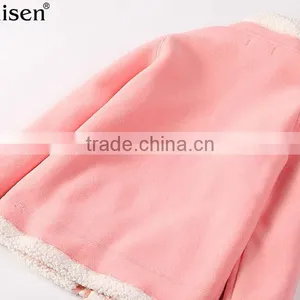 Wholesale Price Pink Fleece Sherpa Lining Kids Jacket thumbnail-2