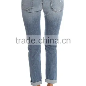 Ripped Denim Jeans ,ripped Jeans Denim,red Blue Denim Brand Jeans thumbnail-6