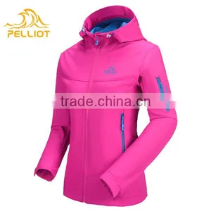 Womens High Quality Cheap Windbreaker Waterproof Softshell Jacket thumbnail-4