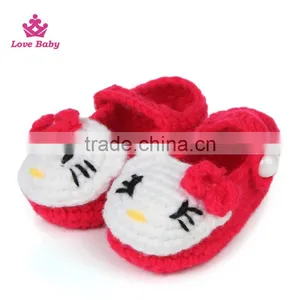 Latest Desigh Cute Baby Adult Hand Crochet Wool Shoes LBS20151223-20 thumbnail-3