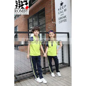 China Sports Clothing Manufacturer Kids Clothes Children Wholesale Primary School Uniform Designs Sport Clothing Polo Shirt thumbnail-2