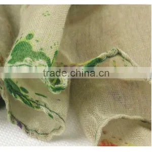 Korean Style New Product Hot Sale Fashion Super Big Paris Yarn Women Print Silk Hijab Scarf thumbnail-6