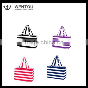 Hot Sale Women Stripe Tote Bag thumbnail-3