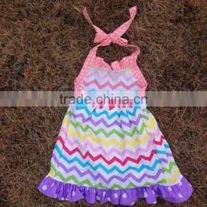 2015 New Easter Chevron Pant Set Outfits With Matching Necklace and Headband thumbnail-4