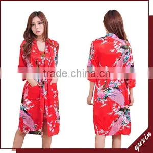 Japaness Sexy Girl Kimono Kimono Dress Kimono Satin Robe TP027 thumbnail-1