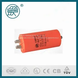 Cbb60 2 Pins Orrange Color Capacitor With Screw thumbnail-1