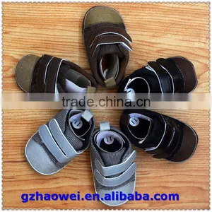 Stylish Nylon Tape Corduroy Baby Shoes thumbnail-5