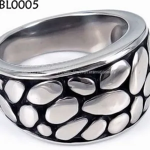 High Polished Solid 316L Stainless Steel Ring Engagement Charm thumbnail-2