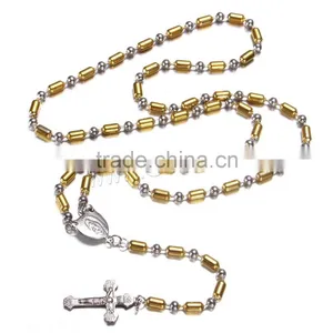 Latest Design Beads Necklace Stainless Steel Rosary Bead Necklace thumbnail-2