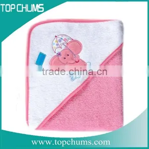 2016 China Supplier Promotional Soft and Beautiful Cotton Hooded Baby Towel thumbnail-3