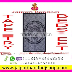Rajasthani Printed Mandala Cotton Elephant Tapestry thumbnail-1