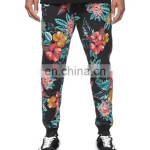 Custom Flower Sublimated Jogger Pants thumbnail-2