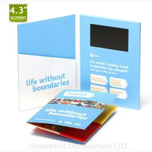 2.4/2.8/4.3/5/7/10″ Inch Video Greeting Card/video Brochure/video Invitation Card thumbnail-4