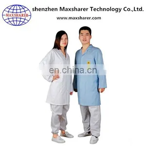 Wholesale Customized Logo Esd Antistatic Cleanroom Working Smock Uniform thumbnail-5