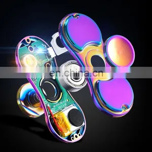 Rechargeable Cigarette Lighter Hand Spinner Fingertips Spiral Fingers Gyro Torqbar Metal Hand Fidget Spinner thumbnail-2