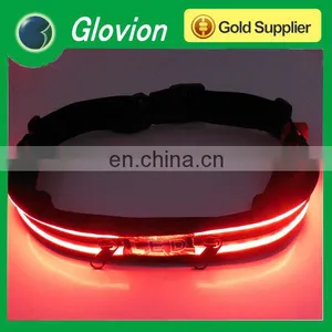 Newest Flashing Led Waistband Led Light Zipper Waistband Glowing Sports Waistband thumbnail-1