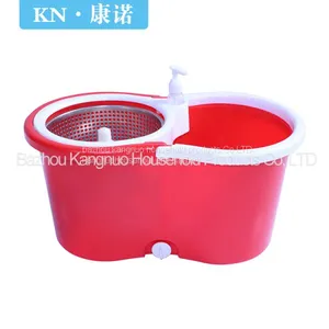 High Quality 360 Rotation Spin Mop With 2 Mop Heads SS Bucket Reusable Mop thumbnail-3