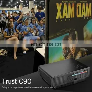 Dropshipping C90 3500LM 1280x800 Home Theater LED Projector With Remote Controller thumbnail-4