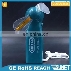 Promotion AAA Battery Power Mini Portable Custom Text Flashing Led Fan Advertising thumbnail-5