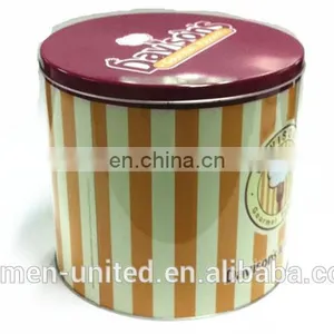 Large Round Popcorn Tin Box thumbnail-2