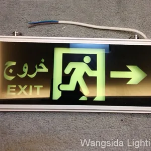 Hanging Emergency Exit Sign LED 3W 2Hour Battery Backup Rechargeable Fir Emergency thumbnail-1