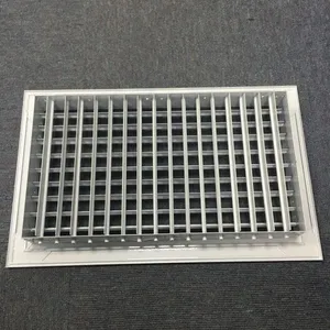 Hvac Air Conditioner Sidewall Air Ventilation Supply Air Double Deflection Grille thumbnail-4
