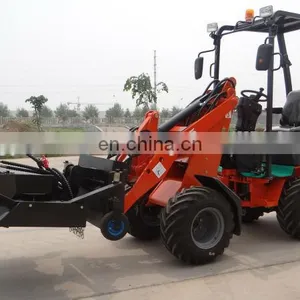 0.8 Ton Smini Construction Equipment Agriculture Steering Front Wheel Loader thumbnail-4