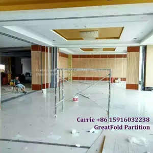 High Quality Mdf Frameless Aluminum Glass Partition Folding Door for Showroom thumbnail-2