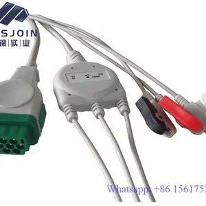 GE Dash PRO 2000 3-Lead / 5 Leads ECG Cable With Leadwires Snap/Clip Type thumbnail-3