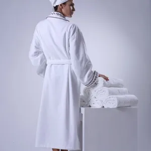 Eliya 100% Cotton Waffle Bathrobes Hotel thumbnail-1