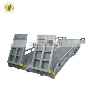 7LYQ Shandong SevenLift Mobile Manual Hydraulic Container Used Loading Car Ramp for Cargo Pallet Forklift thumbnail-6