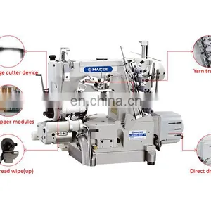 MC 600D-38/UT DIRECT DRIVE CRLINDER-BED INTERLOCK SEWING MACHINE WITH AUTO-THREAD WIPE(UP)(WITH REAR PULLER) thumbnail-2