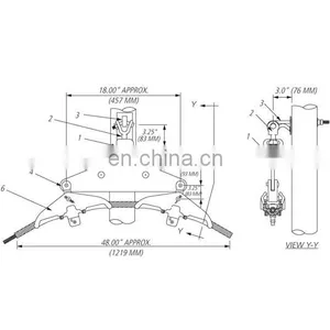 OPGW Single / Double Suspension Wood Pole / H-Frame Configuration Assemblies thumbnail-2