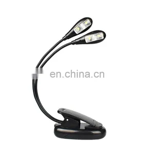 New 4 LED Desk Lamp Learning Eye Clip Book Light Dormitory LED Reading Clip Light thumbnail-4