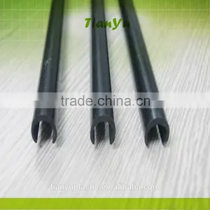 Pvc Steel Wire Reinforced Pipe With Color Strips/half Hard Round Tube Black Color thumbnail-1