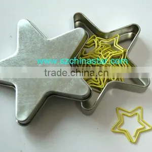 Star Shape Paper Clip in Star Shape Tin Box thumbnail-1