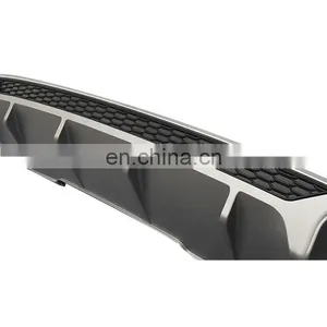S5 Diffuser With Tailpipe Fit for Audi A5 Ordinary Edition Sports Version Refit to Audi A5 S Line Rear Bumper Diffuser 2017-2019 thumbnail-3