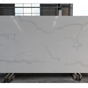 Code：1138，Calacatta Artificial Stone Quartz Slab Kitchen Countertops thumbnail-1