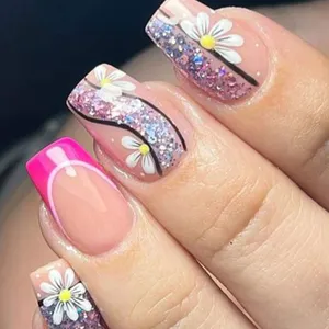 Fashion Personality Wearing Nails Sweet and Cool and Versatile Fake Nail Tips High-end Nail Art Stickers Graffiti Wearing Nails thumbnail-2
