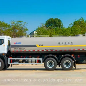 Water Tanker Truck for Road Cleaning Brand New 6x4 Water Bowser Truck Sprinkle Truck thumbnail-3