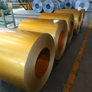 Bright Surface Gold Color Coated Aluminum Zinc Steel Coil | Anti-slip and Wear-resistant thumbnail-5
