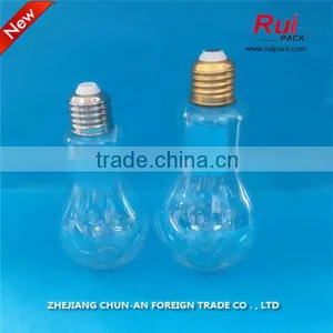 Transparent Lovely Lamp Bulb Shape Drink Beverage Bottle,hot Sale Empty Energtic Drinking Plastic Bottle thumbnail-1