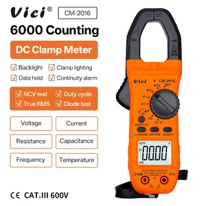 20 Years Instruments Factory Vicimeter CM-2016 Clamp Multimeter With AC DC 800A Current and True RMS NCV Tests thumbnail-1