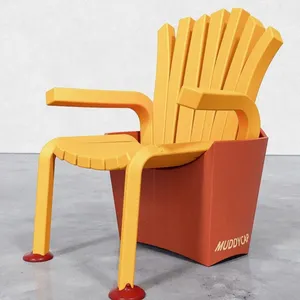 MUDDYCAR's Curvy-shaped Chairs, Featuring a Whimsical Fast-food Theme, Are Resin Artworks Suitable for Use as Furniture in Home Bars or Cafes. thumbnail-5