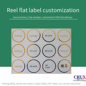 Food Label Printing Factory, Customized Cosmetic Adhesive Paper Rolls, Transparent Clothing Stickers in Sheets, Source Factory thumbnail-4