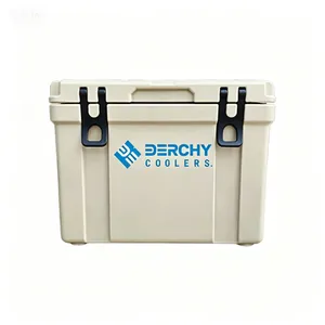 Wholesale Portable 25L Hard Cooler Box With Handle Keep Cold and Hot Food Grade Insulated Cooler for Outdoor thumbnail-4